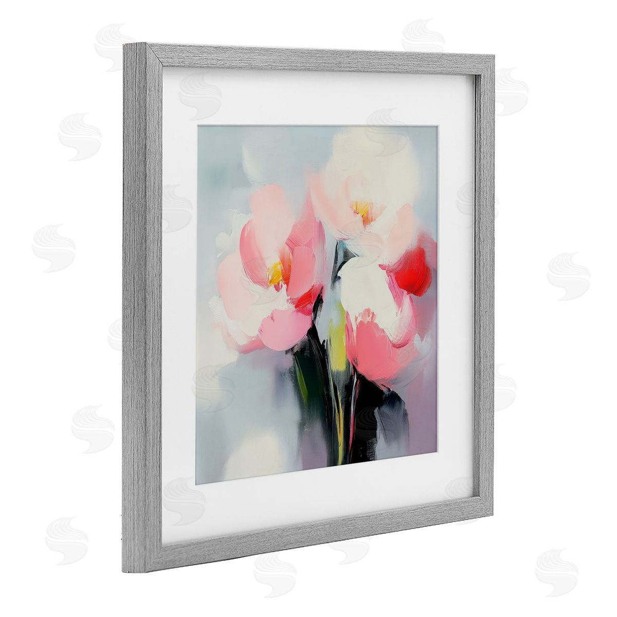 Mona Grace Flare Of Emotion Vase Canvas Wall Art Print