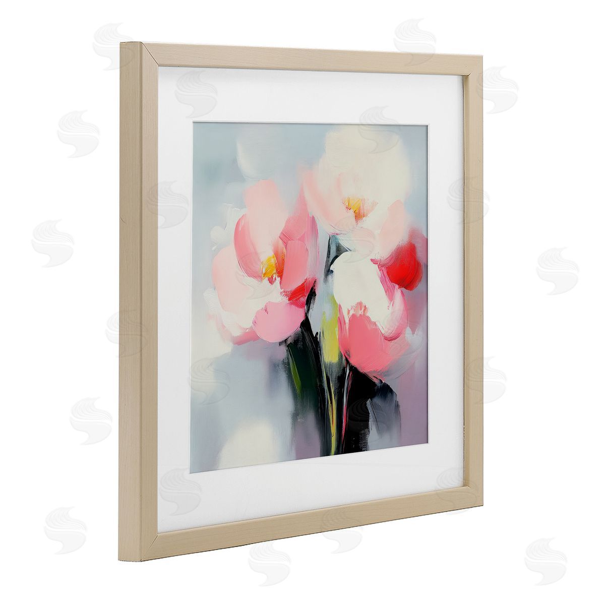 Mona Grace Flare Of Emotion Vase Canvas Wall Art Print