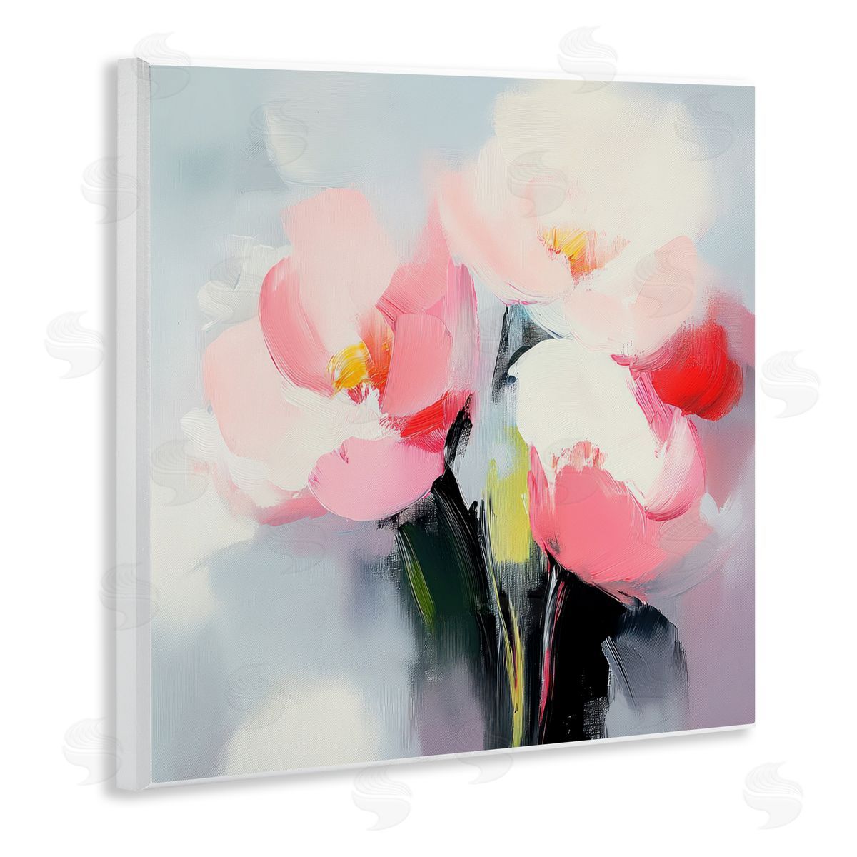 Mona Grace Flare Of Emotion Vase Canvas Wall Art Print