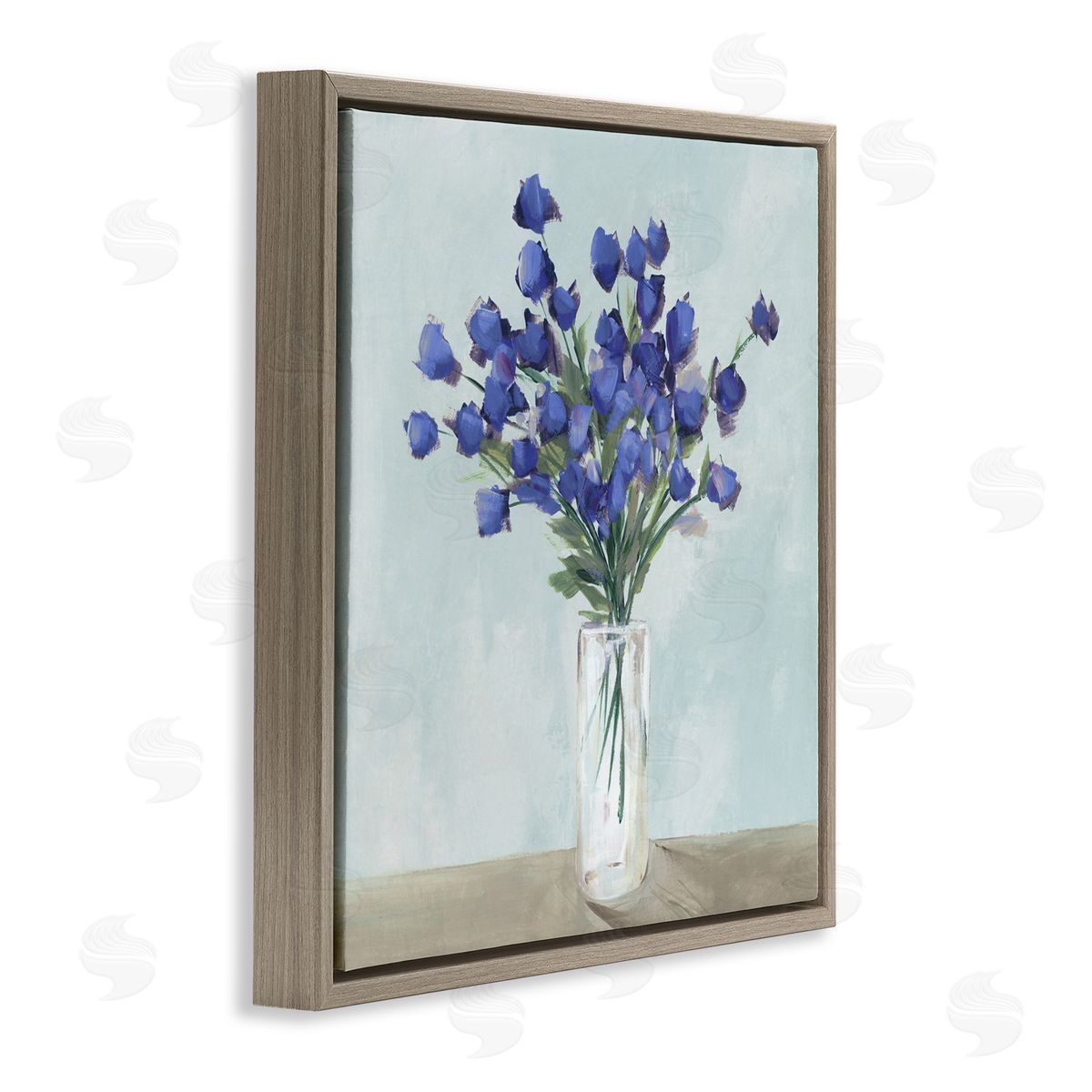 Aria K. Blossoms Of Indigo Canvas Wall Art Print
