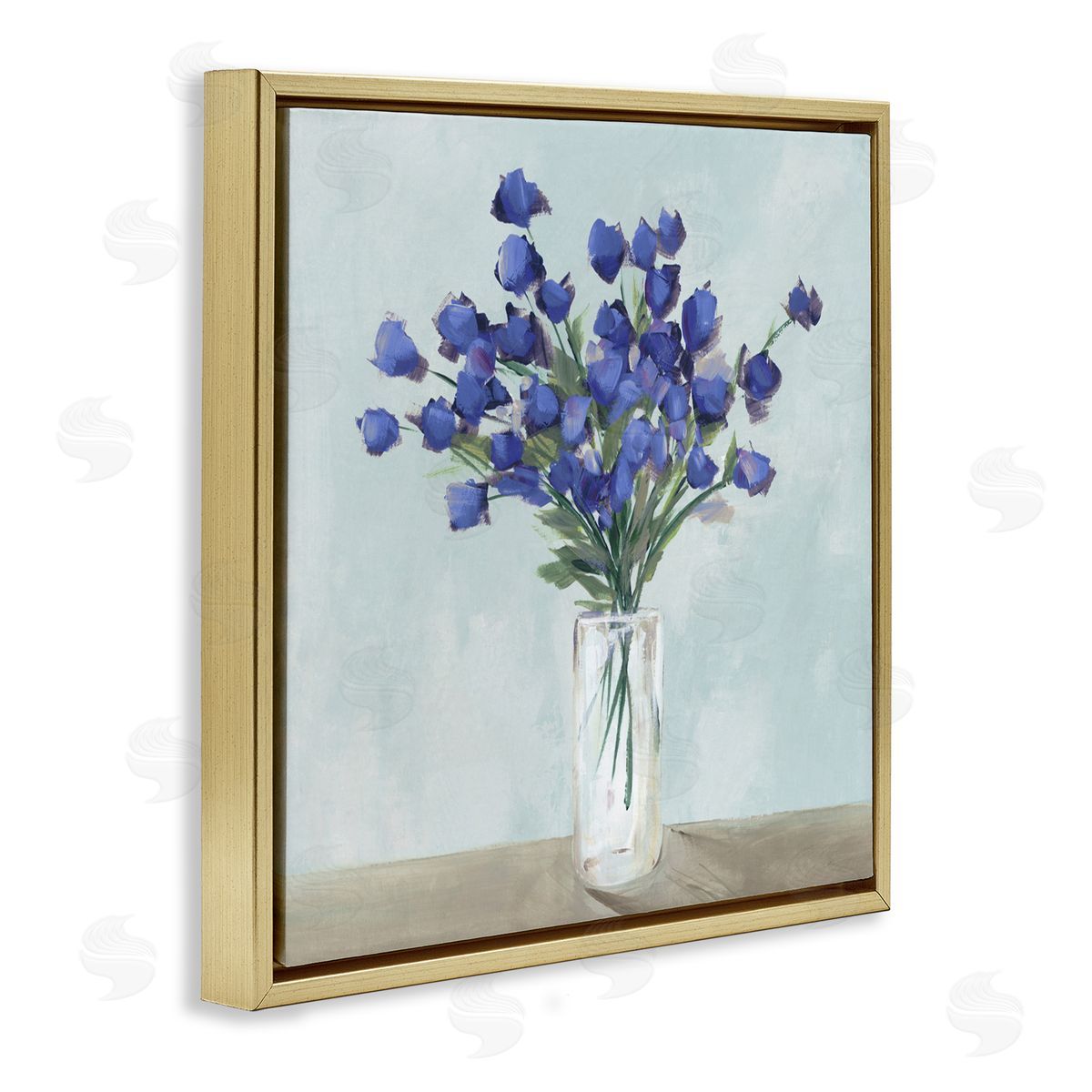 Aria K. Blossoms Of Indigo Canvas Wall Art Print