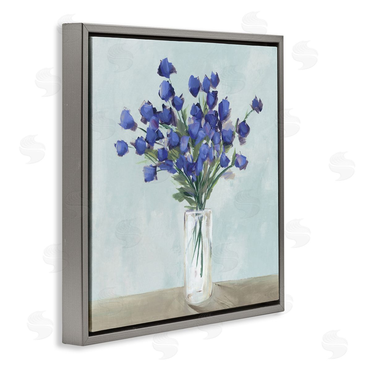 Aria K. Blossoms Of Indigo Canvas Wall Art Print