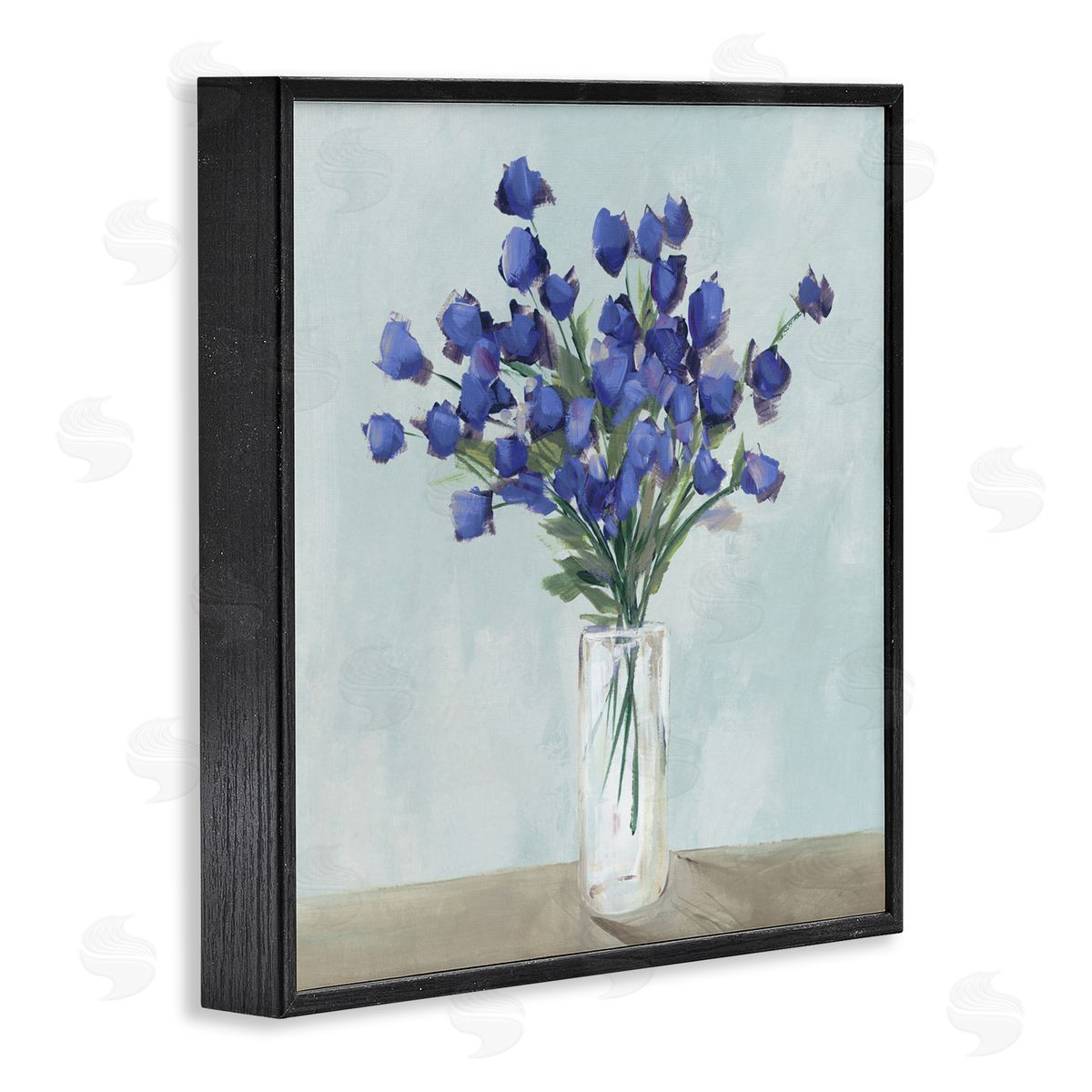 Aria K. Blossoms Of Indigo Canvas Wall Art Print