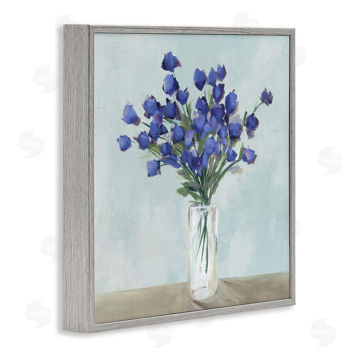 Aria K. Blossoms Of Indigo Canvas Wall Art Print