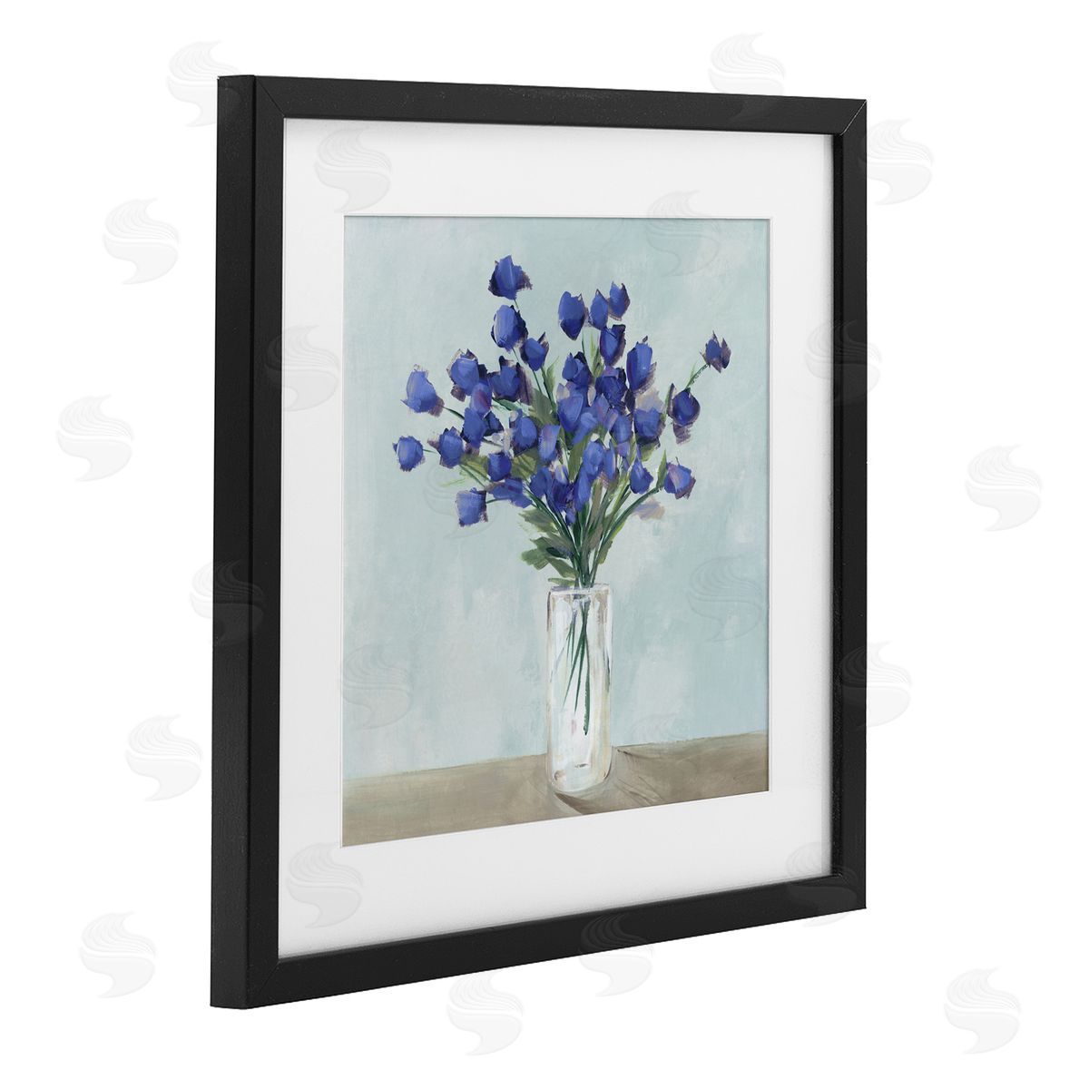 Aria K. Blossoms Of Indigo Canvas Wall Art Print