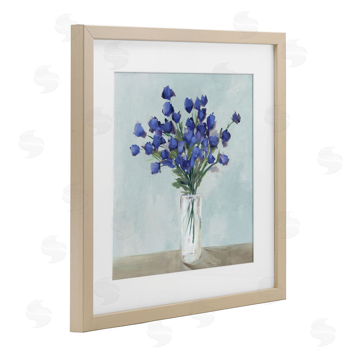 Aria K. Blossoms Of Indigo Canvas Wall Art Print