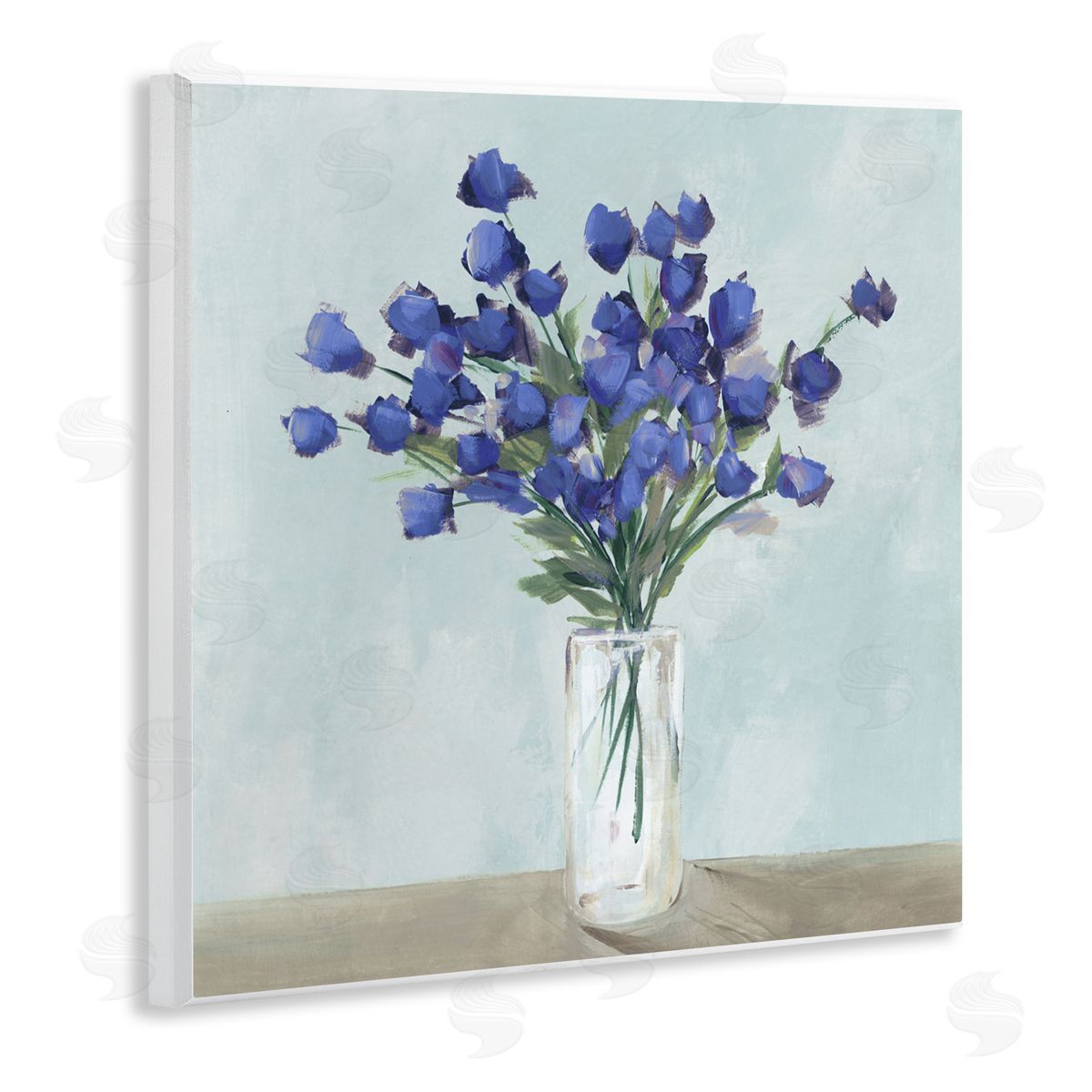 Aria K. Blossoms Of Indigo Canvas Wall Art Print
