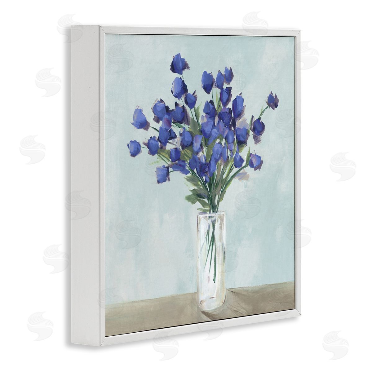 Aria K. Blossoms Of Indigo Canvas Wall Art Print