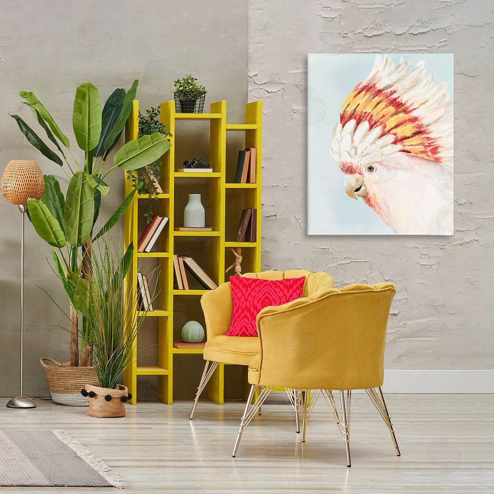 Hannah Dawson Vivid Plumage Cockatoo Printed Wall Art in Room
