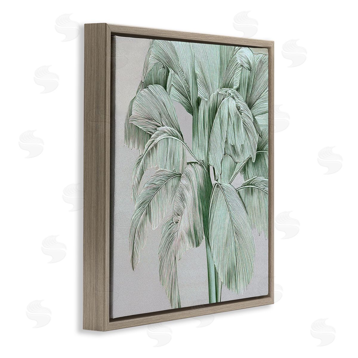 Norm Stelfox Green Tropical Sway Canvas Wall Art Print