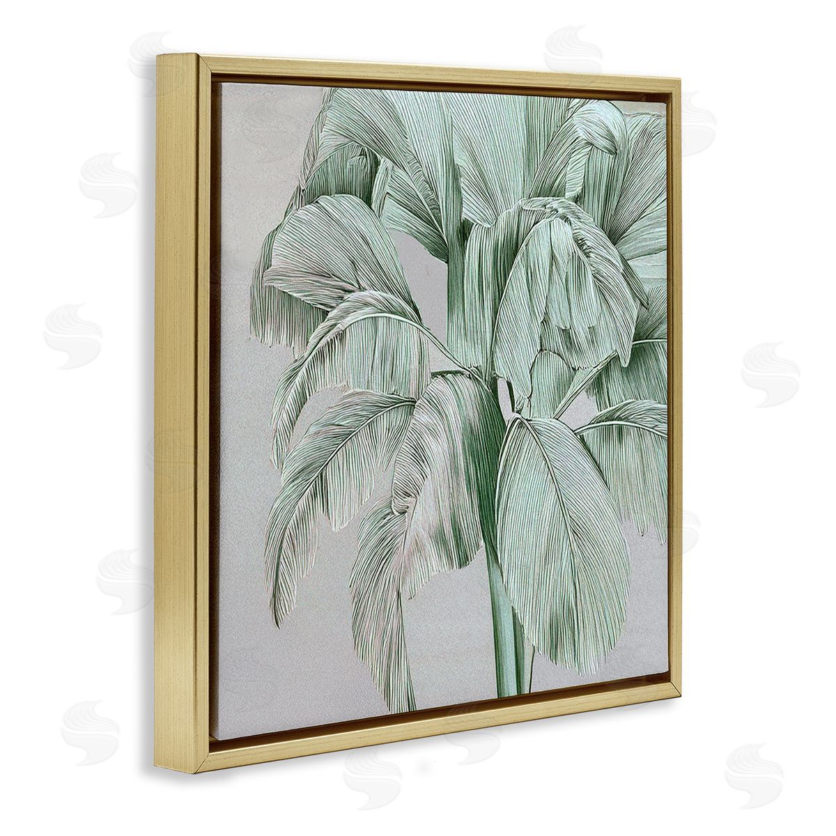 Norm Stelfox Green Tropical Sway Canvas Wall Art Print