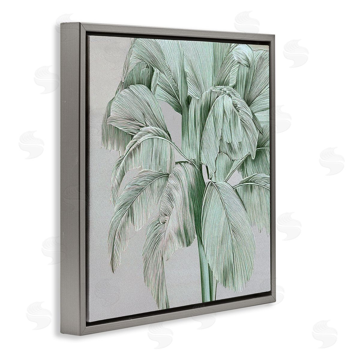 Norm Stelfox Green Tropical Sway Canvas Wall Art Print