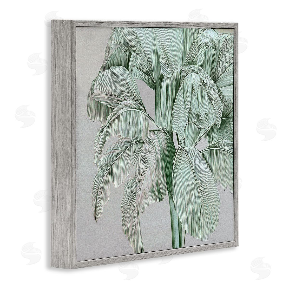 Norm Stelfox Green Tropical Sway Canvas Wall Art Print