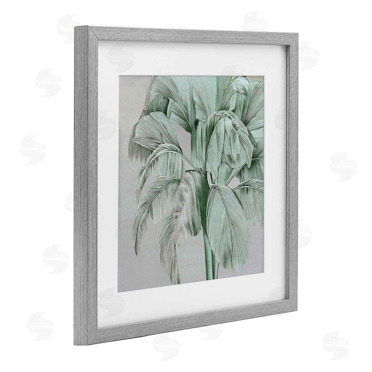 Norm Stelfox Green Tropical Sway Canvas Wall Art Print