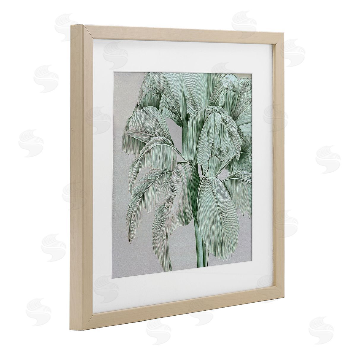 Norm Stelfox Green Tropical Sway Canvas Wall Art Print