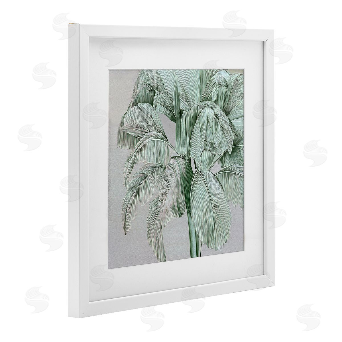 Norm Stelfox Green Tropical Sway Canvas Wall Art Print