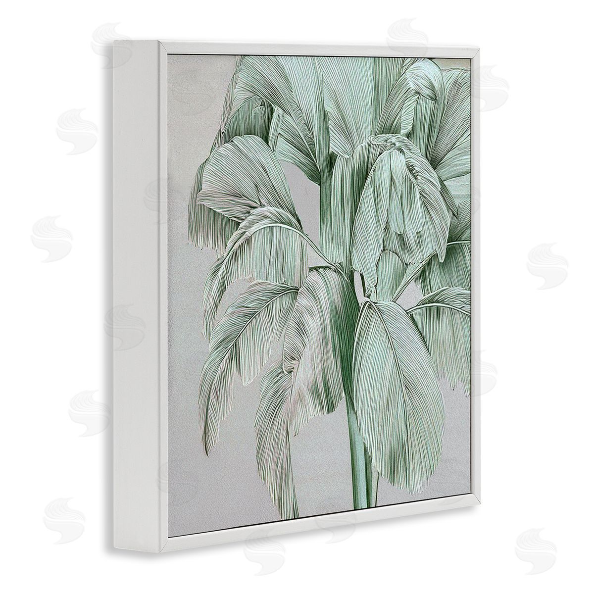 Norm Stelfox Green Tropical Sway Canvas Wall Art Print
