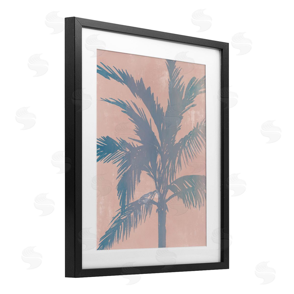 Ian C. Hazy Tropics Palm Canvas Wall Art Print