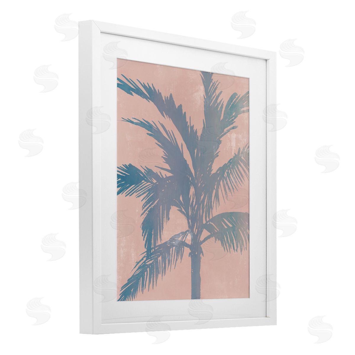 Ian C. Hazy Tropics Palm Canvas Wall Art Print