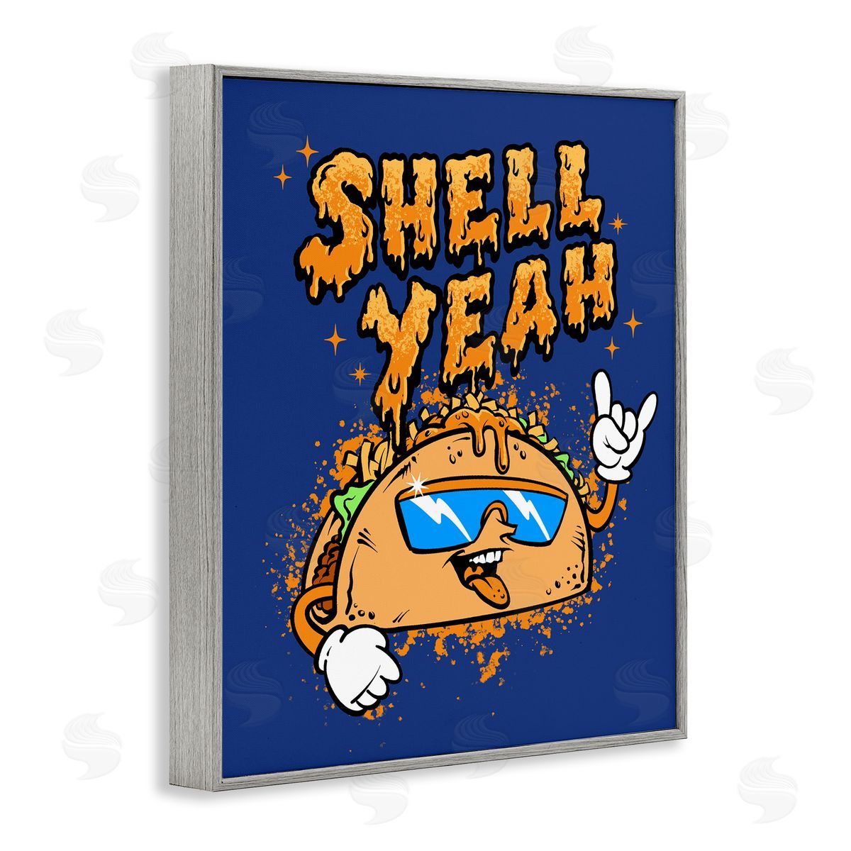 Jedco Brands, Inc. Shell Yeah Funny Taco Canvas Wall Art Print