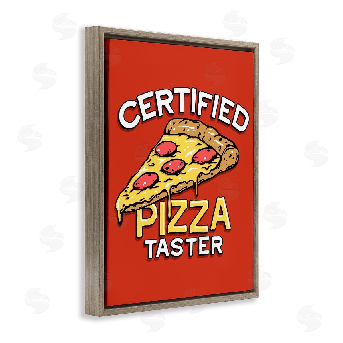 Jedco Brands, Inc. Certified Pizza Taster Canvas Wall Art Print