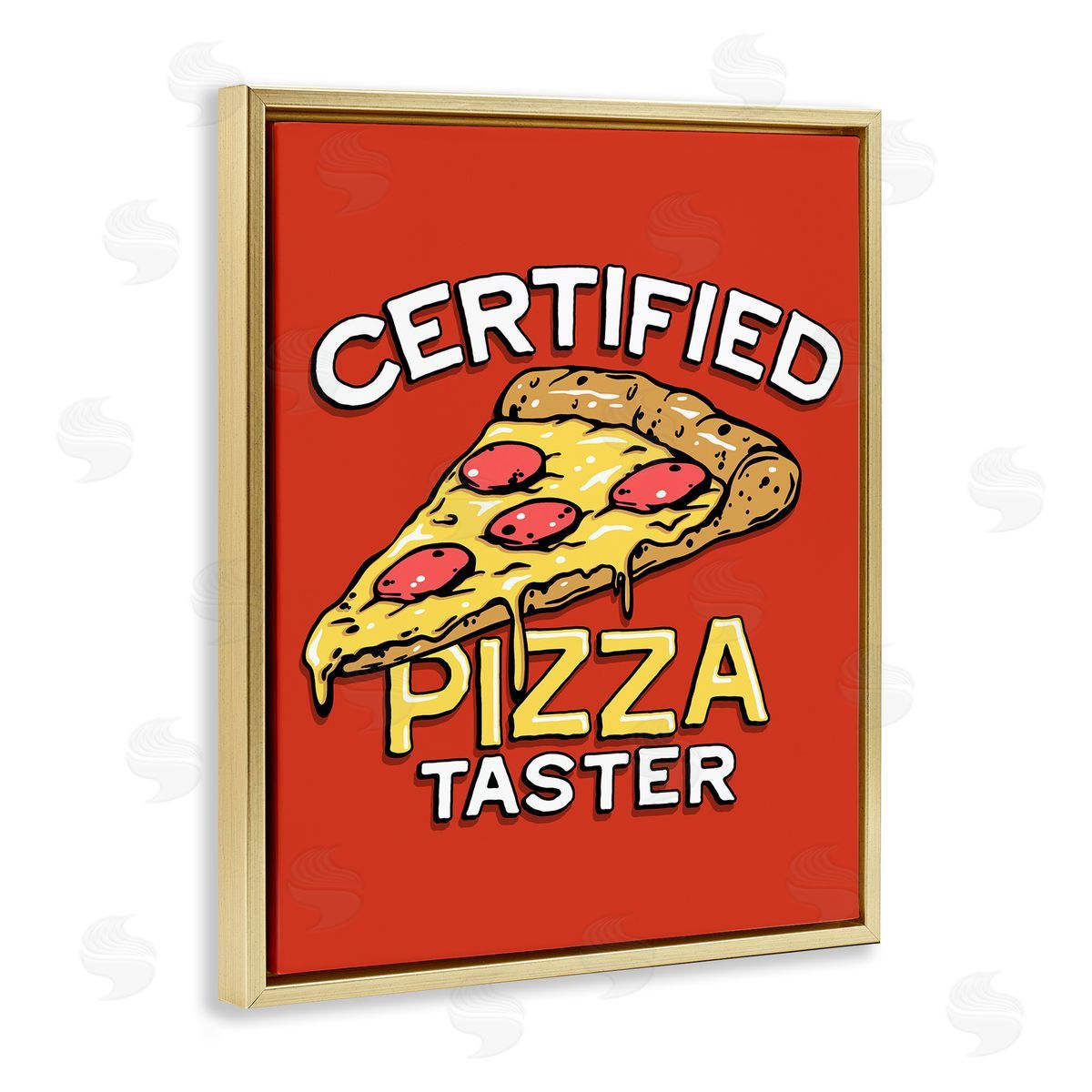 Jedco Brands, Inc. Certified Pizza Taster Canvas Wall Art Print