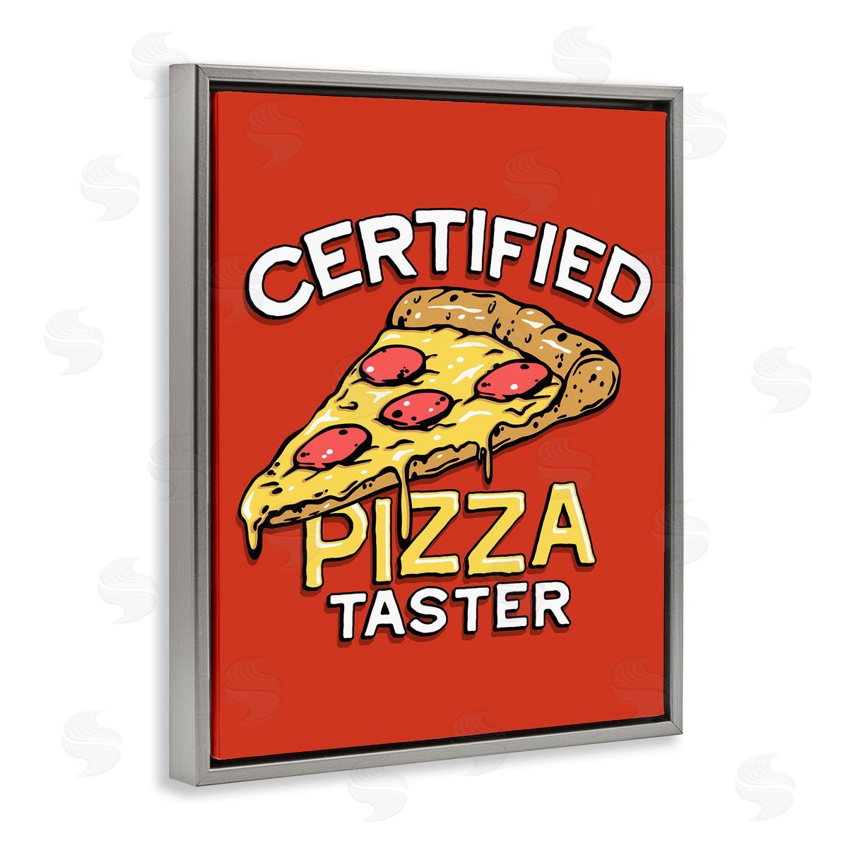 Jedco Brands, Inc. Certified Pizza Taster Canvas Wall Art Print