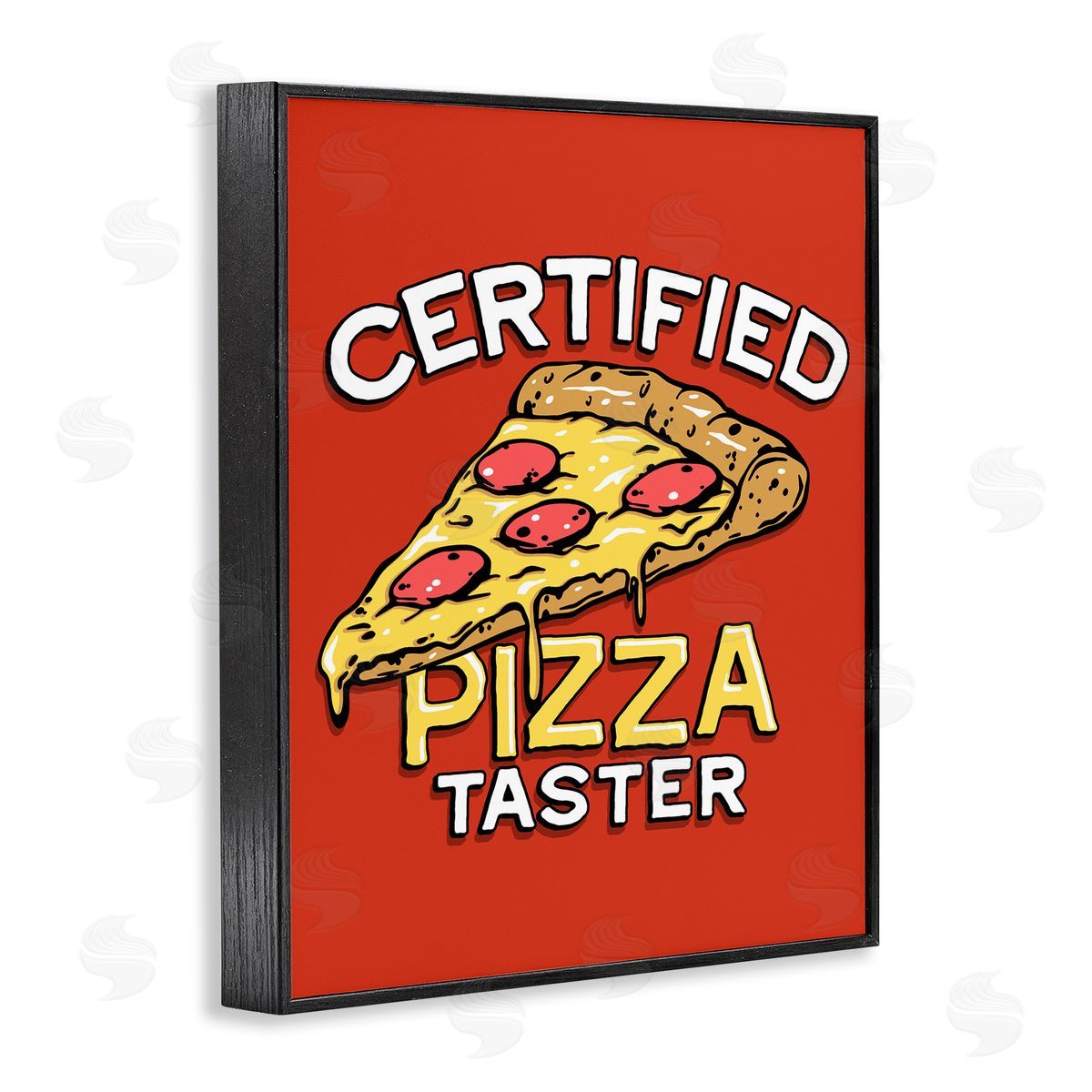 Jedco Brands, Inc. Certified Pizza Taster Canvas Wall Art Print