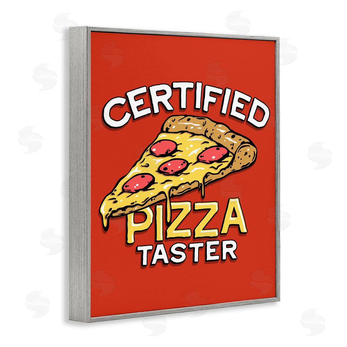 Jedco Brands, Inc. Certified Pizza Taster Canvas Wall Art Print