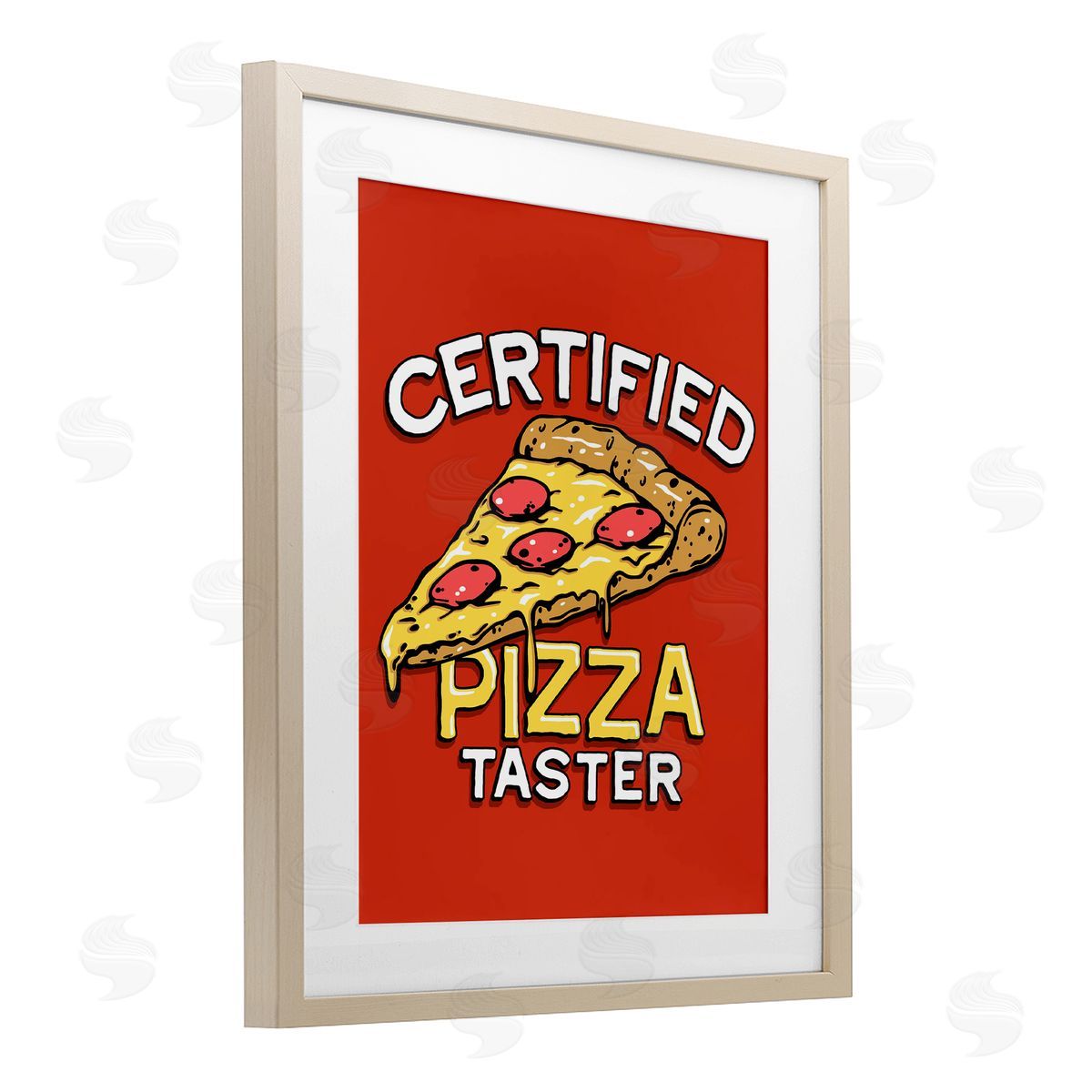 Jedco Brands, Inc. Certified Pizza Taster Canvas Wall Art Print