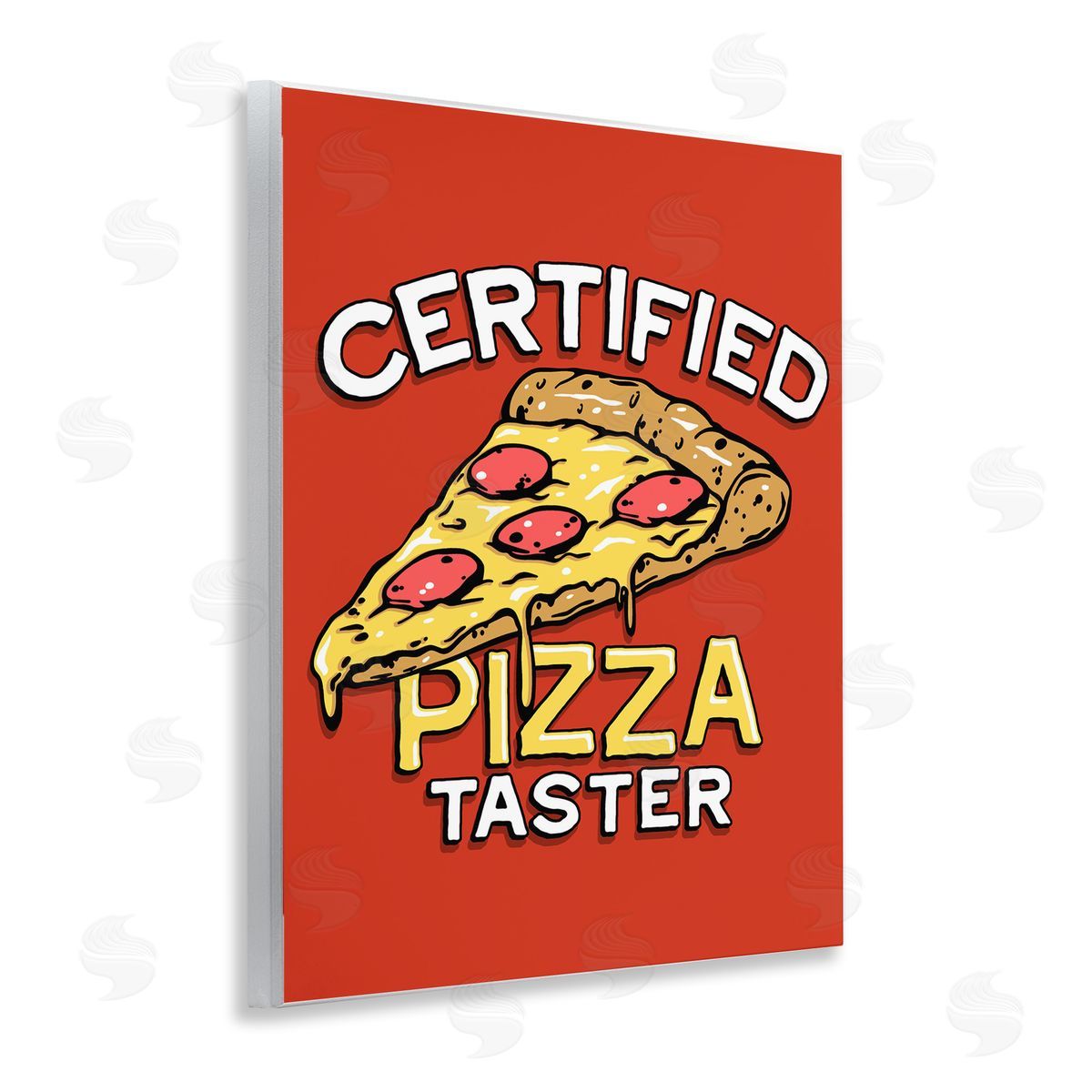 Jedco Brands, Inc. Certified Pizza Taster Canvas Wall Art Print