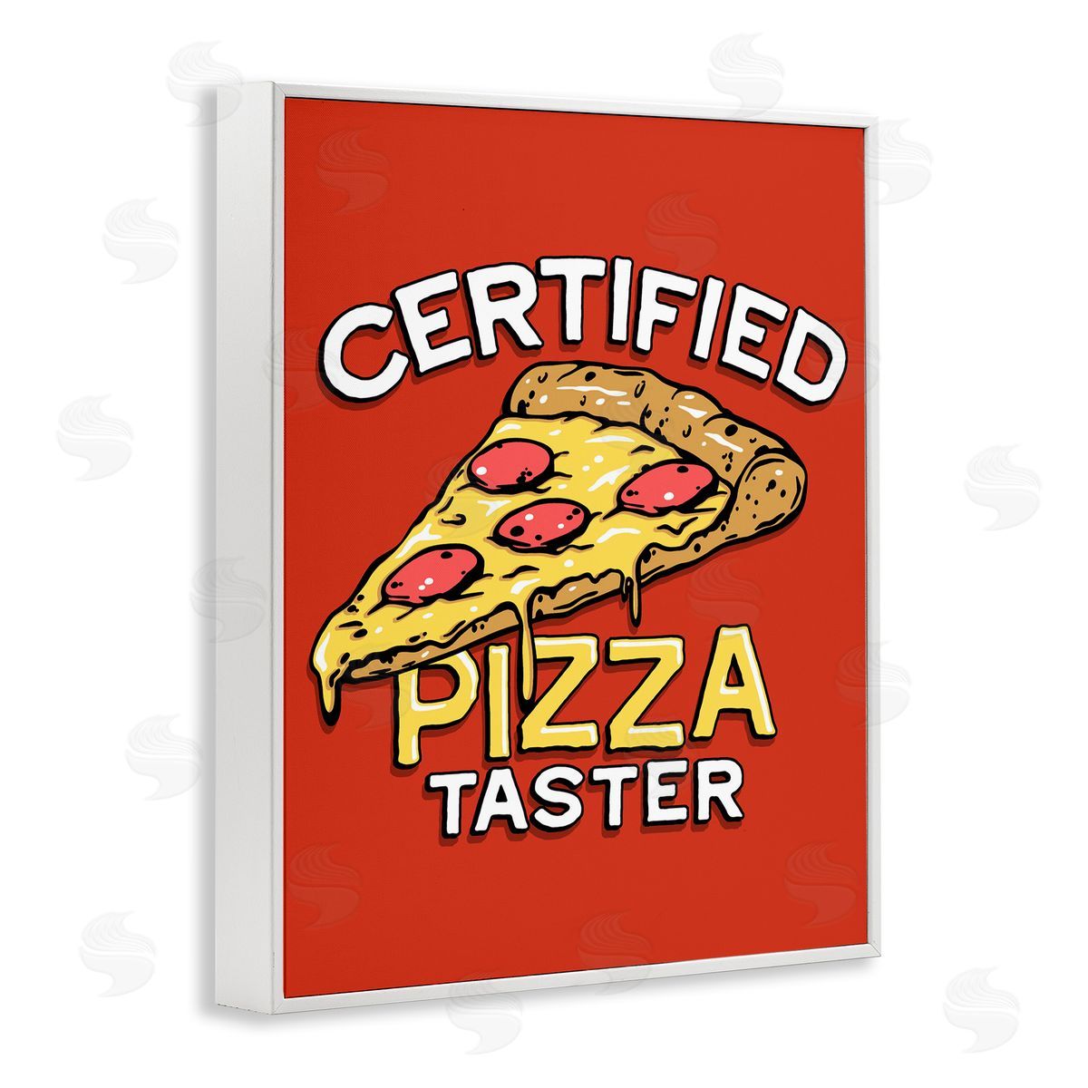 Jedco Brands, Inc. Certified Pizza Taster Canvas Wall Art Print