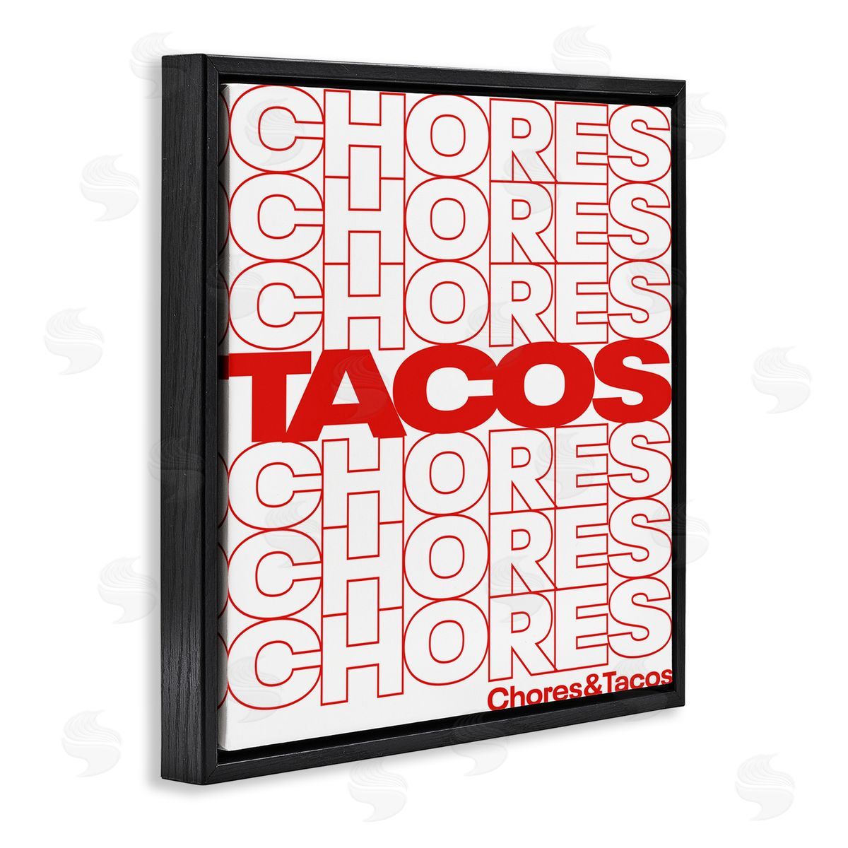 Jedco Brands, Inc. Tacos Over Chores Canvas Wall Art Print
