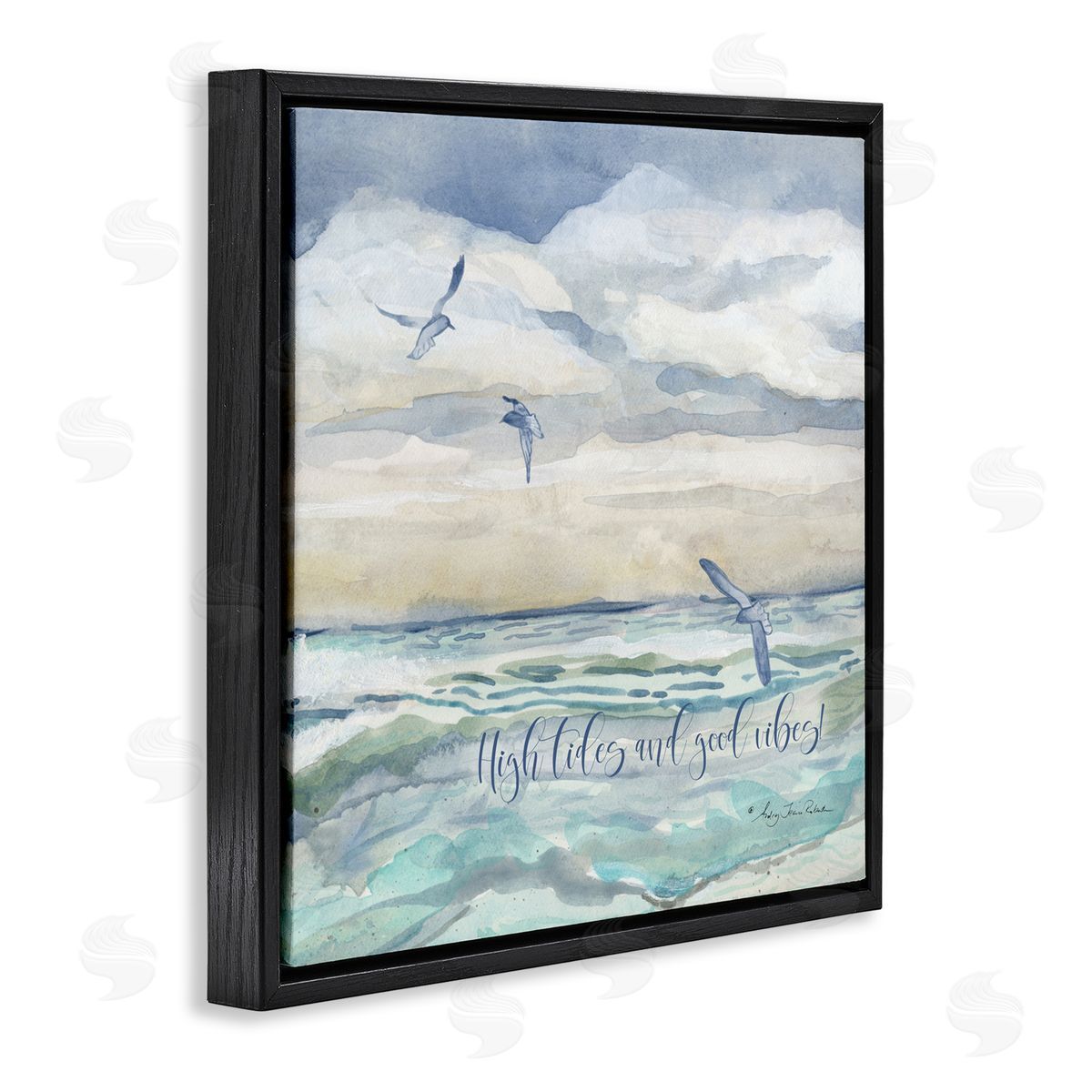 Audrey Jeanne Roberts High Tides Good Vibes Beach Canvas Wall Art Print