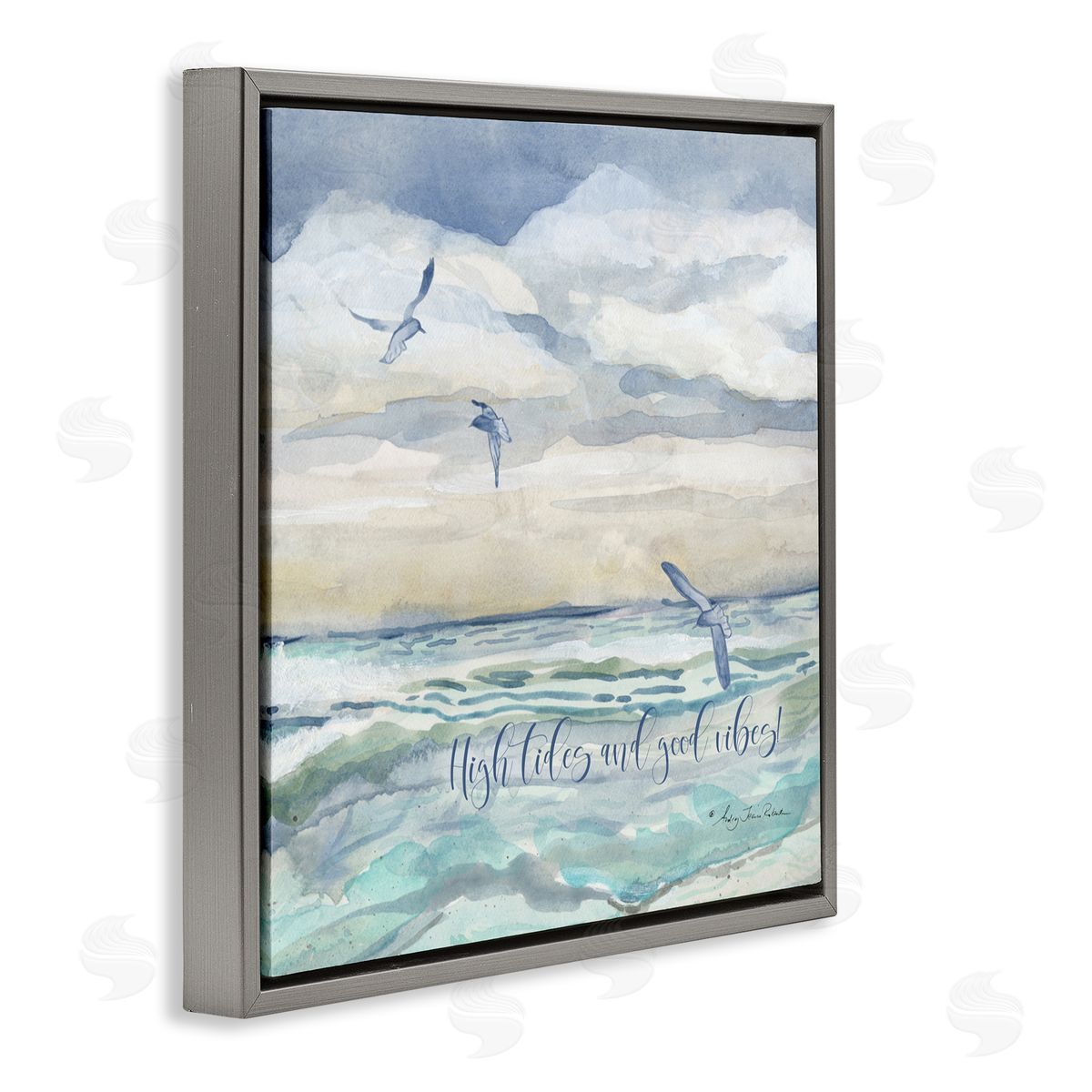 Audrey Jeanne Roberts High Tides Good Vibes Beach Canvas Wall Art Print