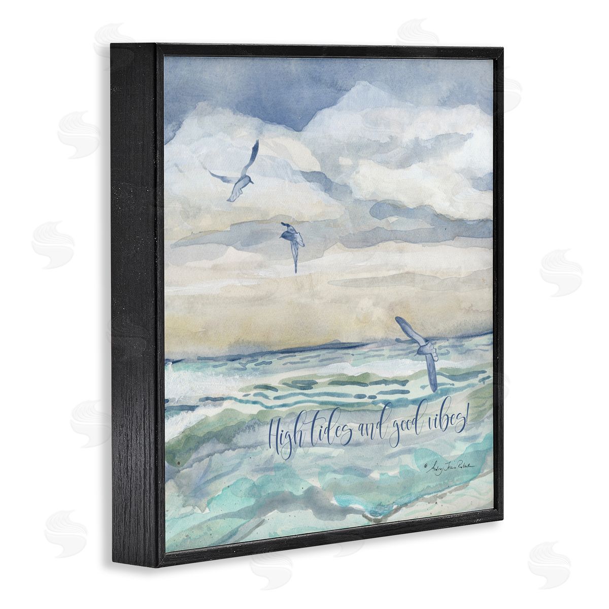 Audrey Jeanne Roberts High Tides Good Vibes Beach Canvas Wall Art Print