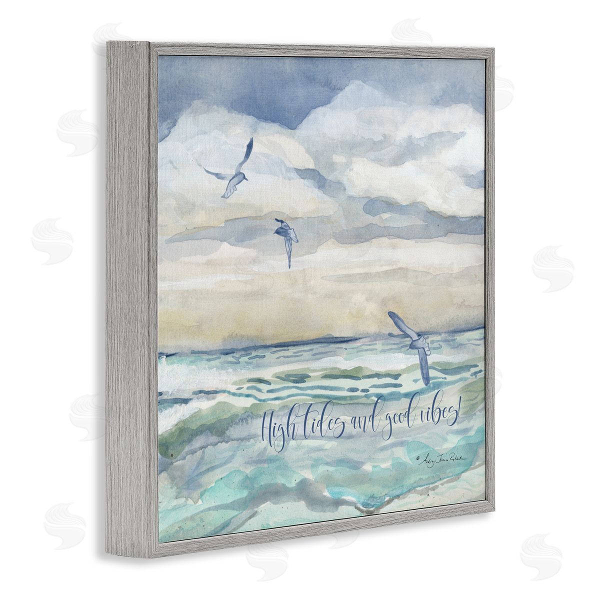 Audrey Jeanne Roberts High Tides Good Vibes Beach Canvas Wall Art Print