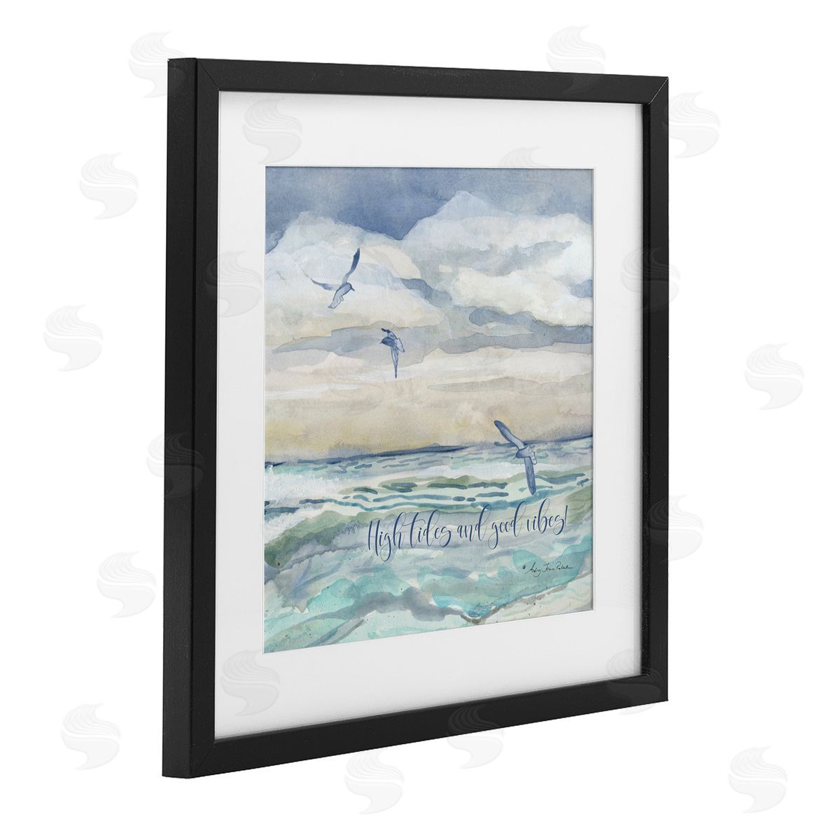 Audrey Jeanne Roberts High Tides Good Vibes Beach Canvas Wall Art Print