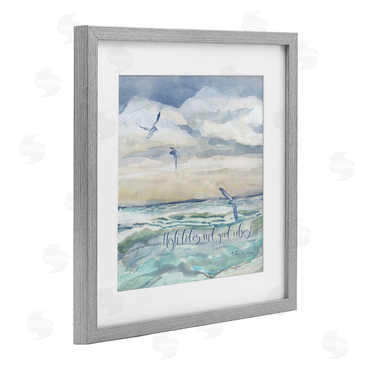 Audrey Jeanne Roberts High Tides Good Vibes Beach Canvas Wall Art Print