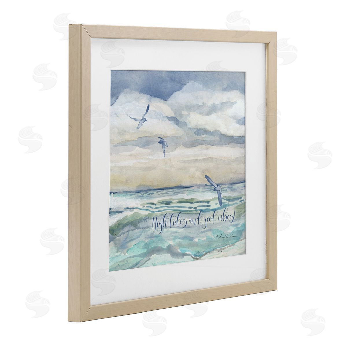 Audrey Jeanne Roberts High Tides Good Vibes Beach Canvas Wall Art Print