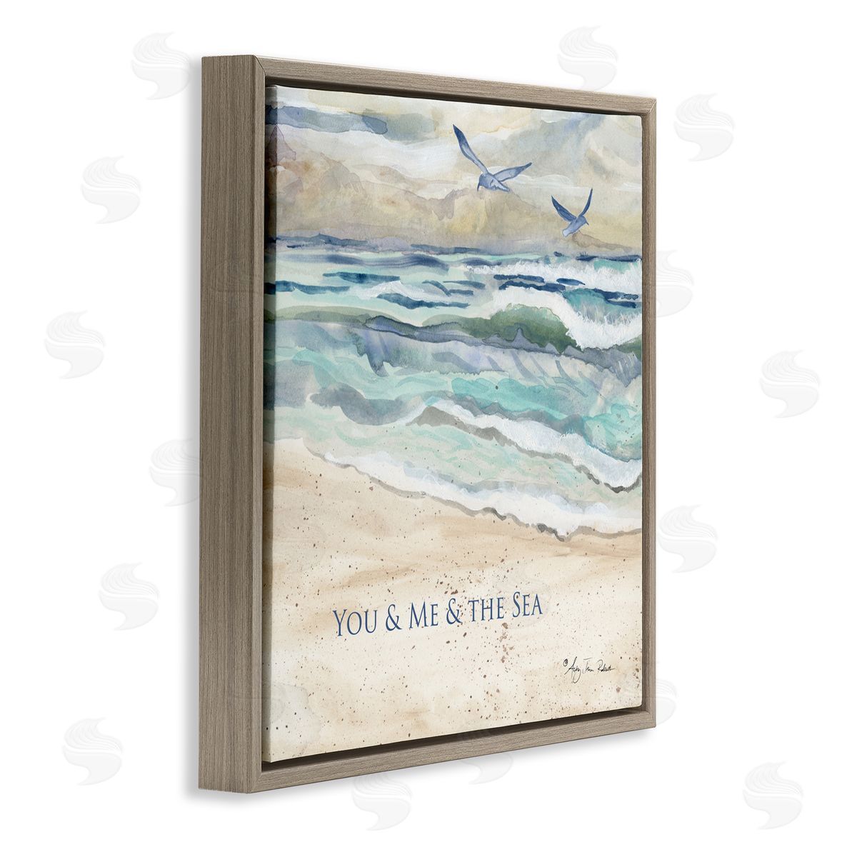 Audrey Jeanne Roberts Muted You Me & The Sea Canvas Wall Art Print