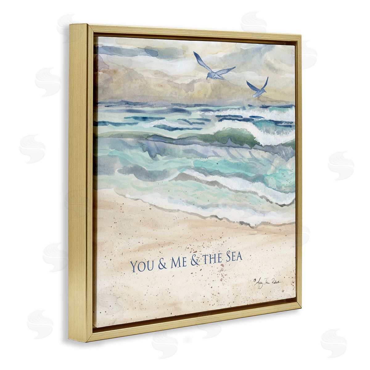 Audrey Jeanne Roberts Muted You Me & The Sea Canvas Wall Art Print