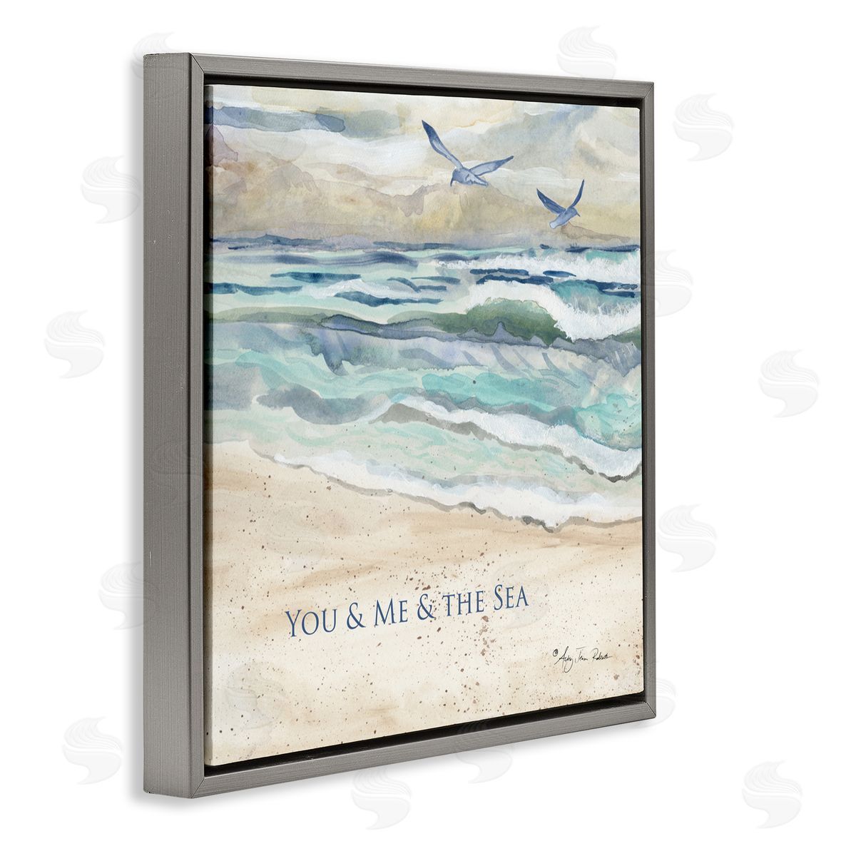 Audrey Jeanne Roberts Muted You Me & The Sea Canvas Wall Art Print