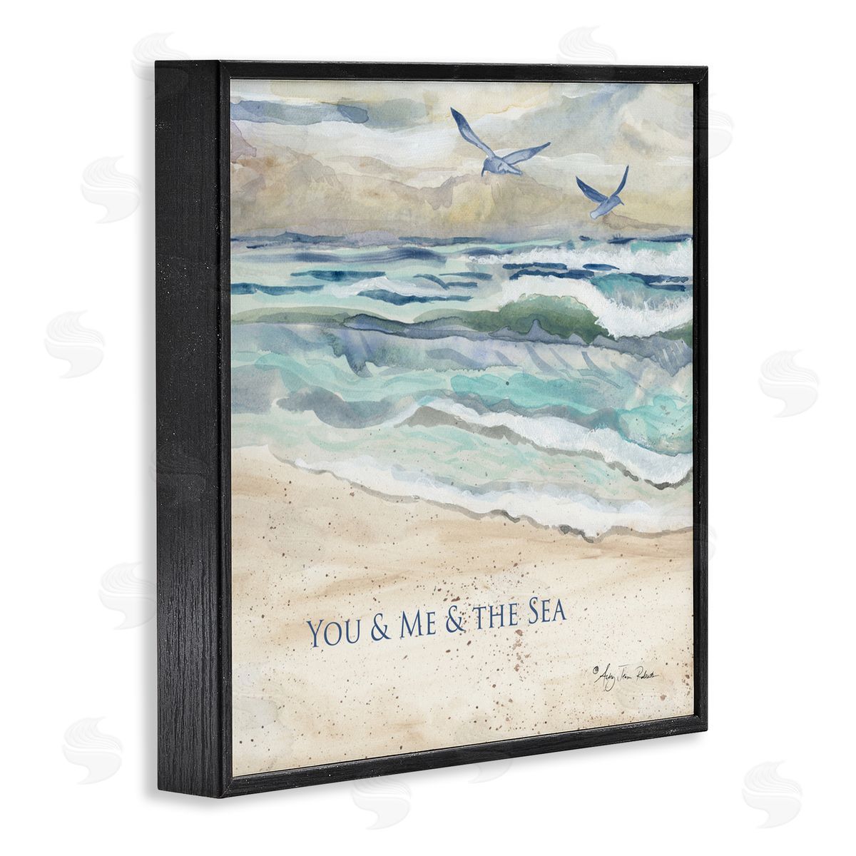 Audrey Jeanne Roberts Muted You Me & The Sea Canvas Wall Art Print