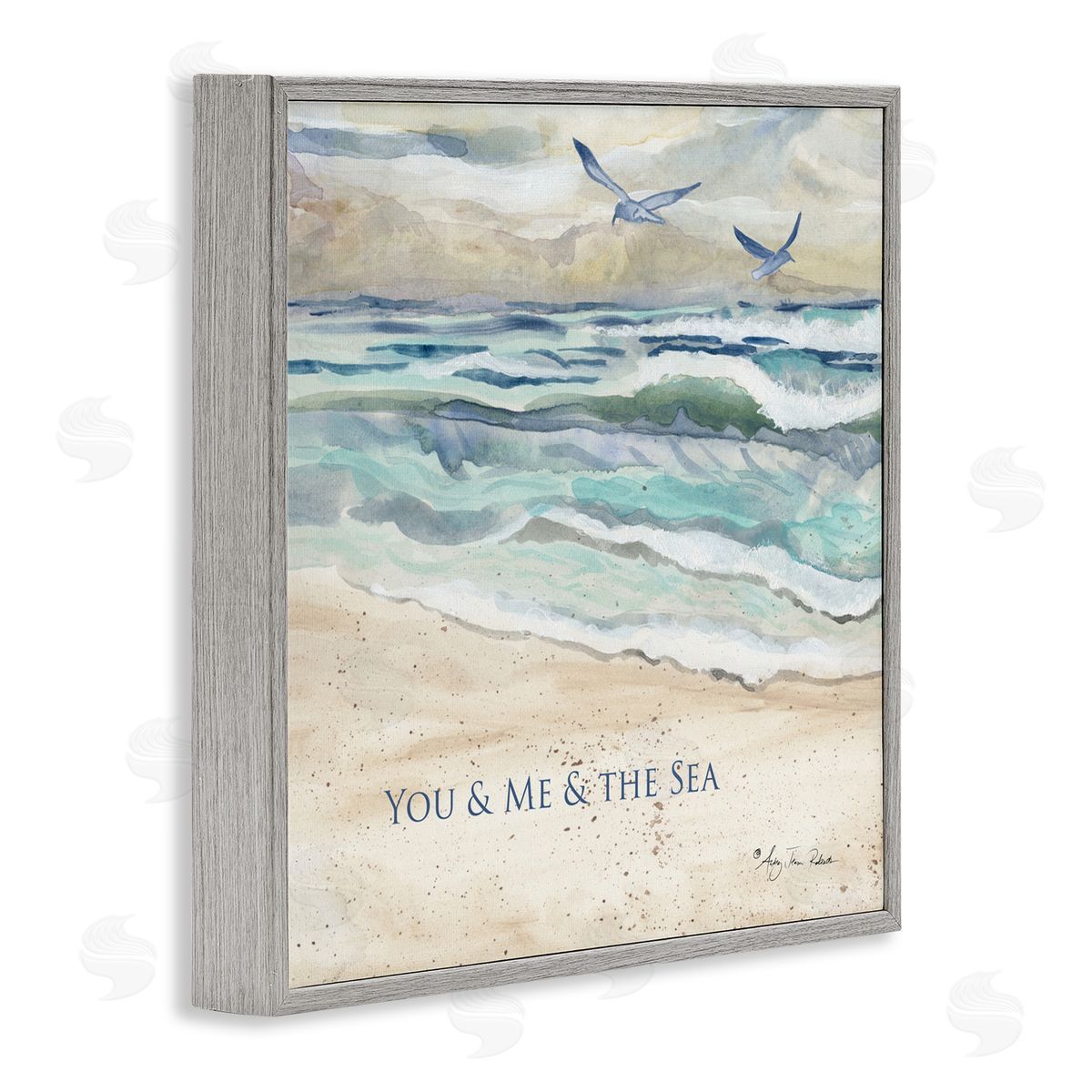 Audrey Jeanne Roberts Muted You Me & The Sea Canvas Wall Art Print