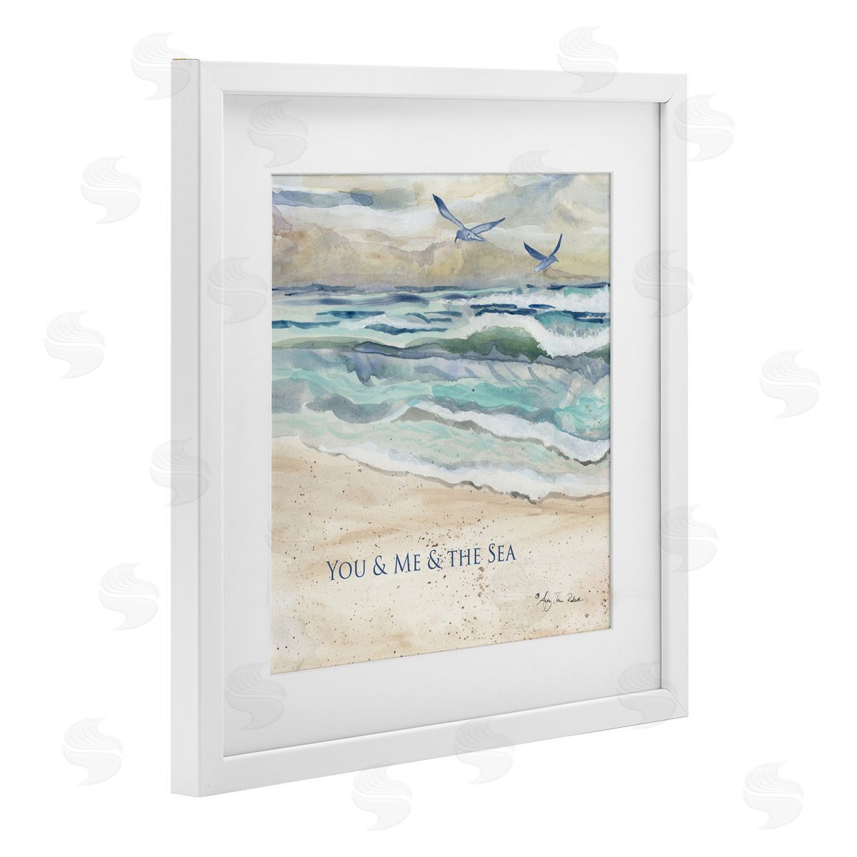 Audrey Jeanne Roberts Muted You Me & The Sea Canvas Wall Art Print