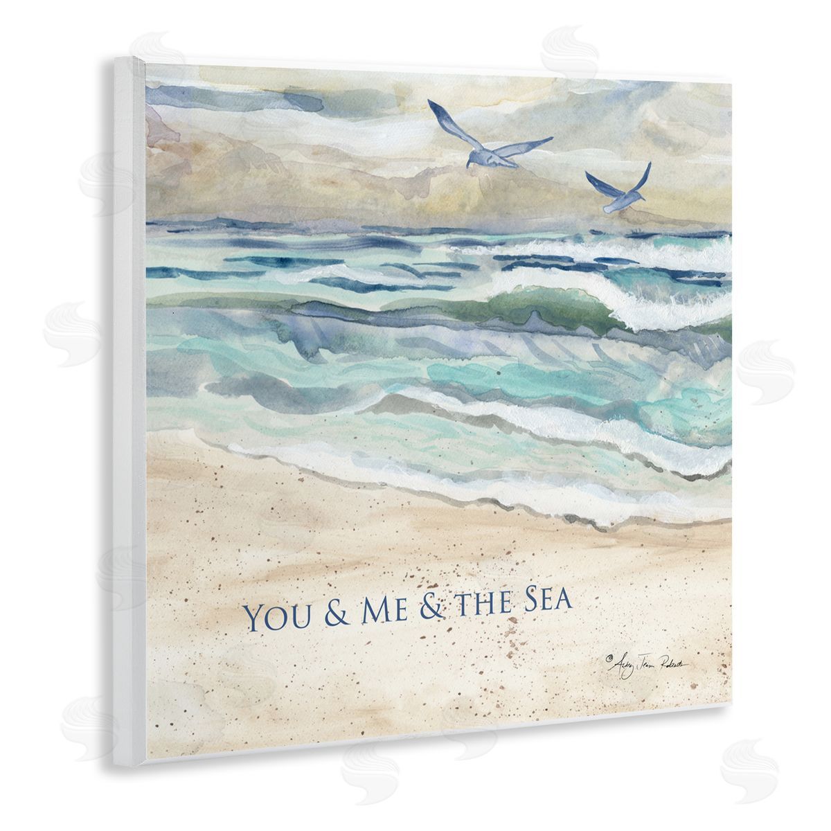 Audrey Jeanne Roberts Muted You Me & The Sea Canvas Wall Art Print