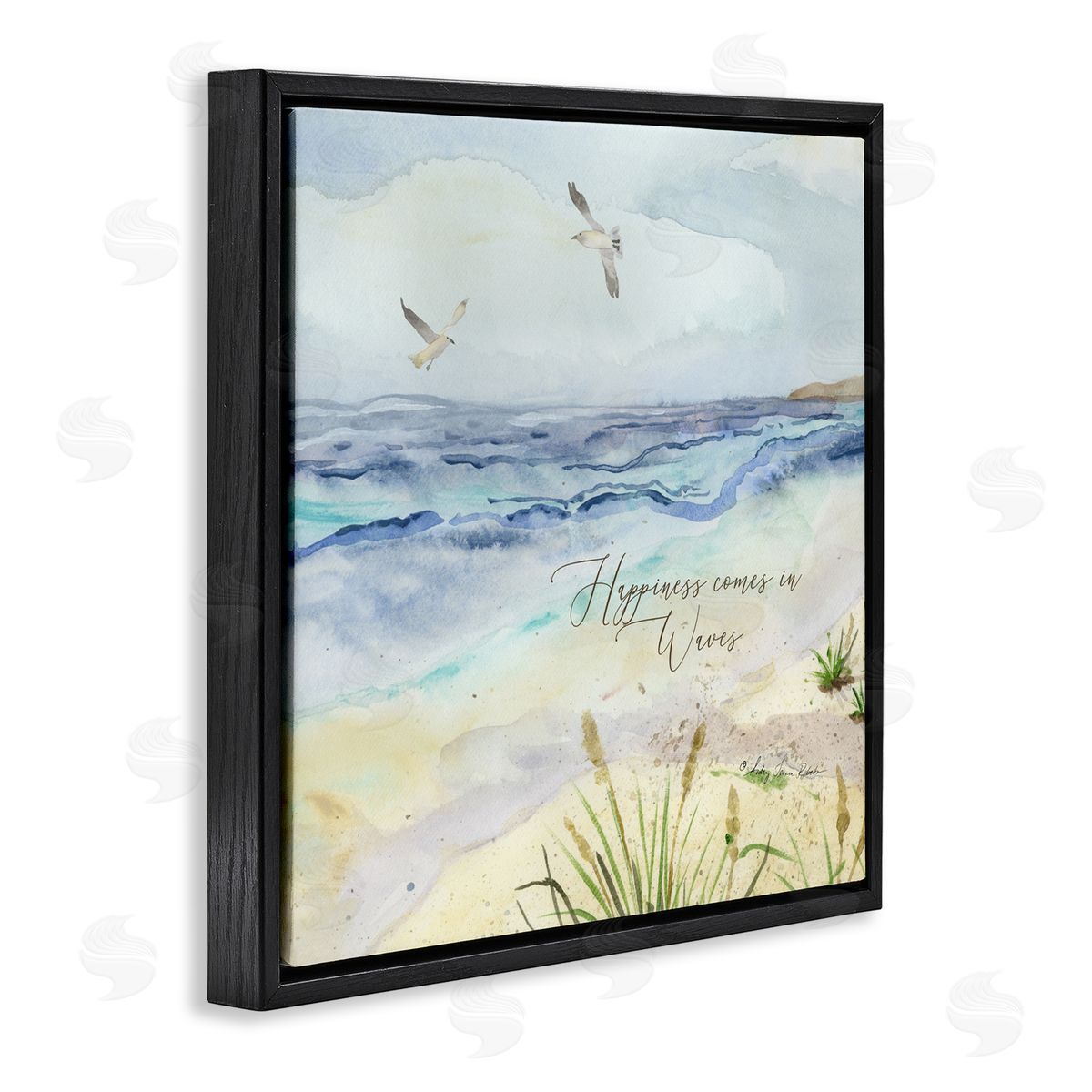 Audrey Jeanne Roberts Inspiring Happiness Coastal Scene Canvas Wall Art Print