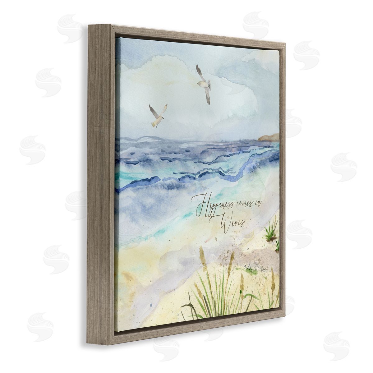 Audrey Jeanne Roberts Inspiring Happiness Coastal Scene Canvas Wall Art Print
