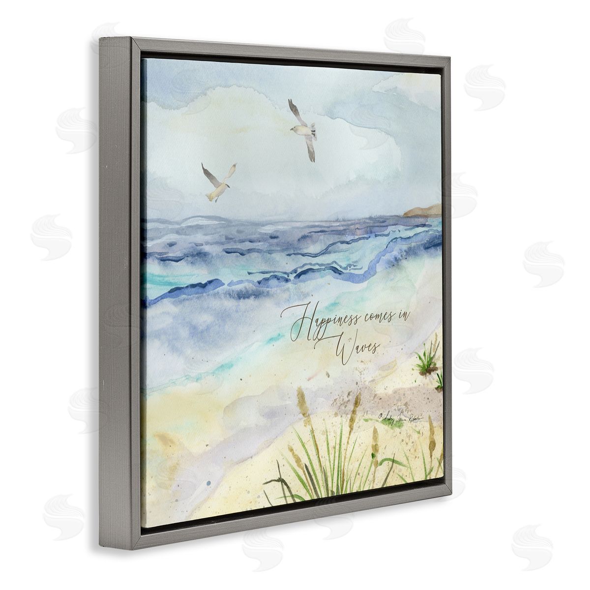 Audrey Jeanne Roberts Inspiring Happiness Coastal Scene Canvas Wall Art Print